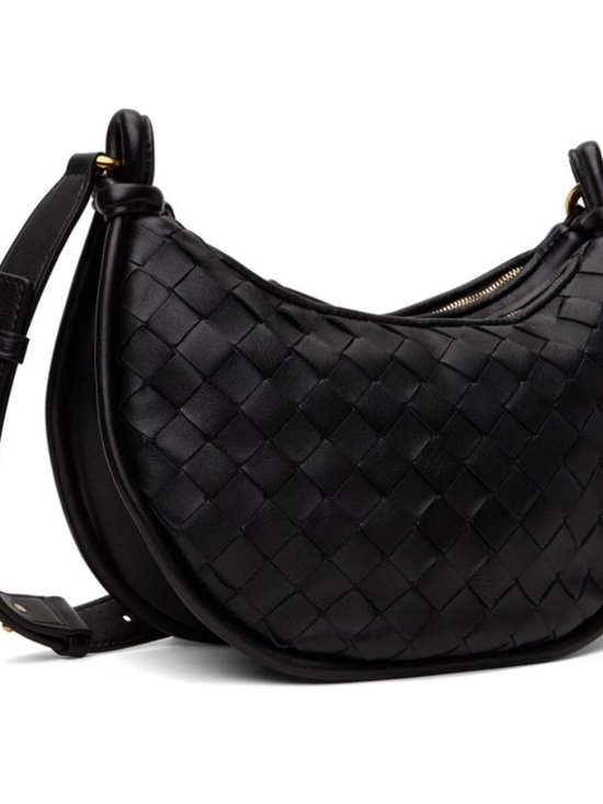 Bottega Veneta Handbags - Bottega Veneta Gemelli Black Crescent Shoulder Bag New with Tags $3200